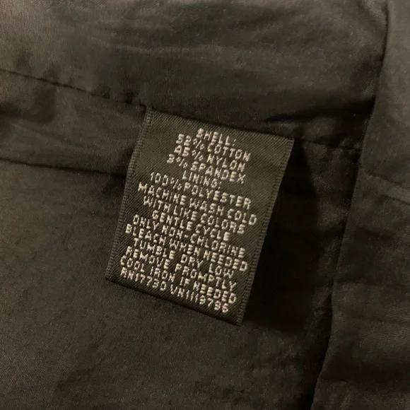 MOSSIMO SUPER NICE SHINY BLACK BUTTON UP LONG SLEEVE LONG COAT - Picture 9 of 9